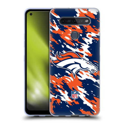 NFL Denver Broncos Logo Camou Soft Gel Case for LG K51S
