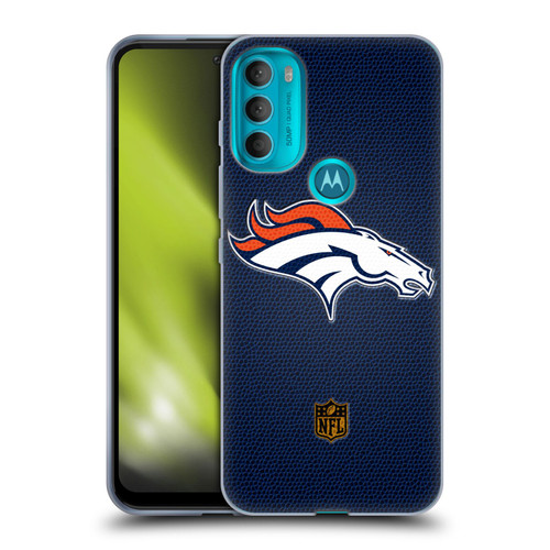 NFL Denver Broncos Logo Football Soft Gel Case for Motorola Moto G71 5G