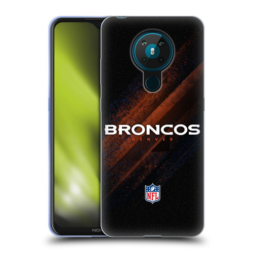 NFL Denver Broncos Logo Blur Soft Gel Case for Nokia 5.3
