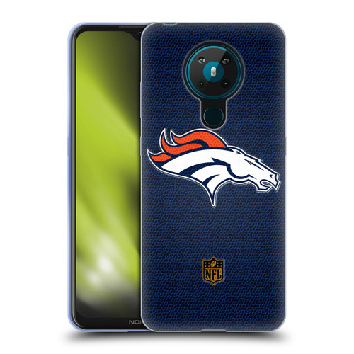 NFL Denver Broncos Logo Football Soft Gel Case for Nokia 5.3
