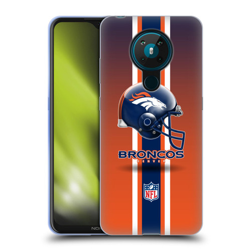 NFL Denver Broncos Logo Helmet Soft Gel Case for Nokia 5.3