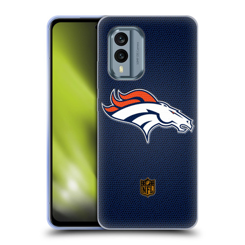 NFL Denver Broncos Logo Football Soft Gel Case for Nokia X30