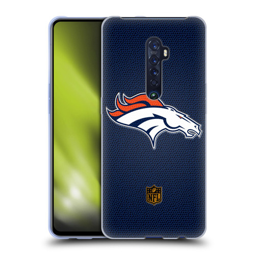 NFL Denver Broncos Logo Football Soft Gel Case for OPPO Reno 2