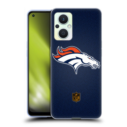 NFL Denver Broncos Logo Football Soft Gel Case for OPPO Reno8 Lite