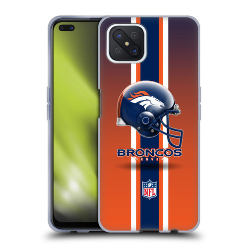 NFL Denver Broncos Logo Helmet Soft Gel Case for OPPO Reno4 Z 5G