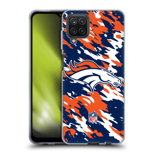 NFL Denver Broncos Logo Camou Soft Gel Case for Samsung Galaxy A12 (2020)