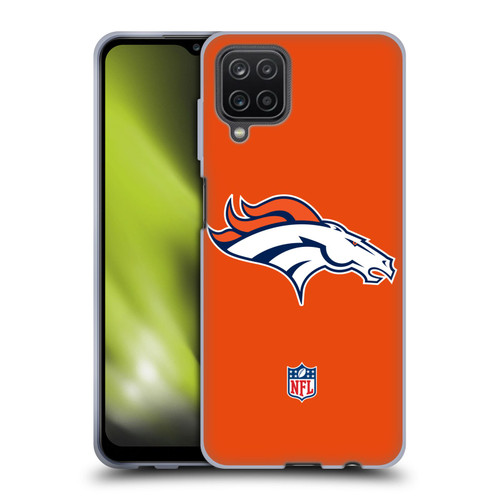 NFL Denver Broncos Logo Plain Soft Gel Case for Samsung Galaxy A12 (2020)
