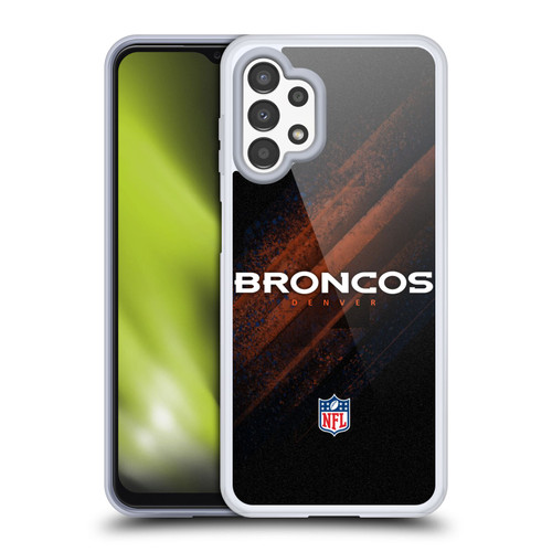 NFL Denver Broncos Logo Blur Soft Gel Case for Samsung Galaxy A13 (2022)