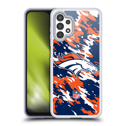 NFL Denver Broncos Logo Camou Soft Gel Case for Samsung Galaxy A13 (2022)