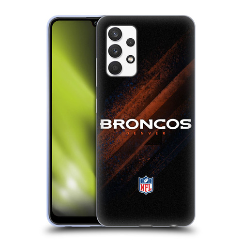 NFL Denver Broncos Logo Blur Soft Gel Case for Samsung Galaxy A32 (2021)