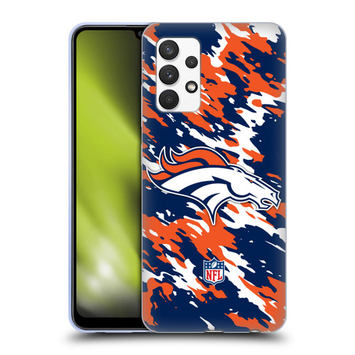 NFL Denver Broncos Logo Camou Soft Gel Case for Samsung Galaxy A32 (2021)
