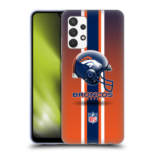 NFL Denver Broncos Logo Helmet Soft Gel Case for Samsung Galaxy A32 (2021)