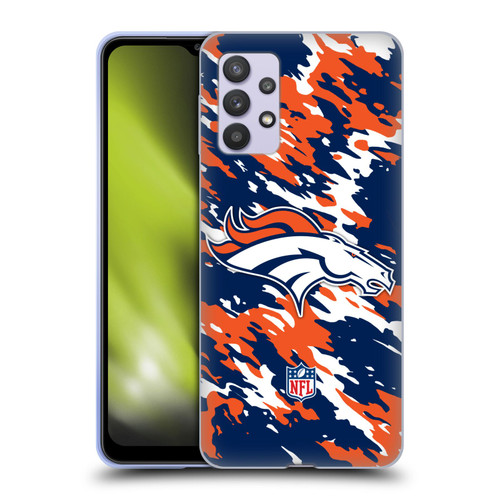 NFL Denver Broncos Logo Camou Soft Gel Case for Samsung Galaxy A32 5G / M32 5G (2021)