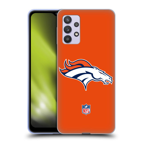 NFL Denver Broncos Logo Plain Soft Gel Case for Samsung Galaxy A32 5G / M32 5G (2021)