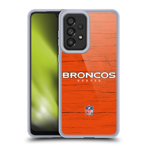 NFL Denver Broncos Logo Distressed Look Soft Gel Case for Samsung Galaxy A33 5G (2022)