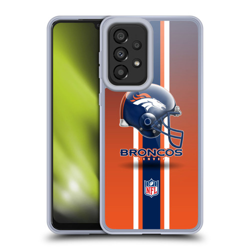 NFL Denver Broncos Logo Helmet Soft Gel Case for Samsung Galaxy A33 5G (2022)
