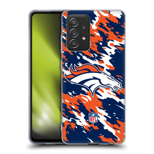 NFL Denver Broncos Logo Camou Soft Gel Case for Samsung Galaxy A52 / A52s / 5G (2021)
