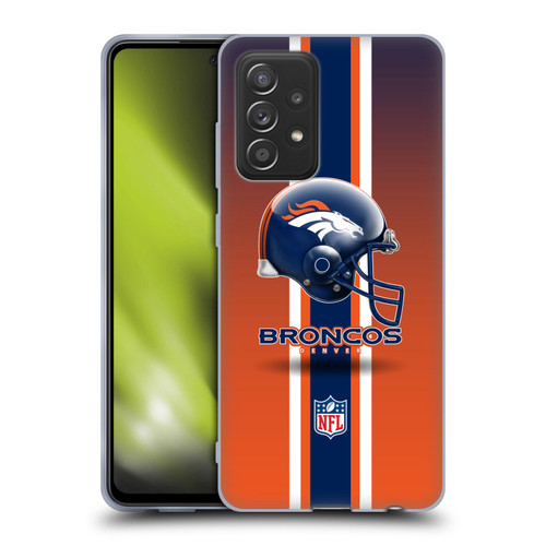 NFL Denver Broncos Logo Helmet Soft Gel Case for Samsung Galaxy A52 / A52s / 5G (2021)