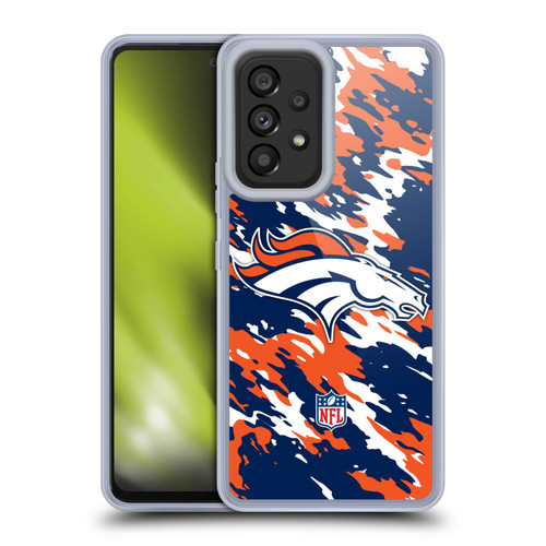 NFL Denver Broncos Logo Camou Soft Gel Case for Samsung Galaxy A53 5G (2022)