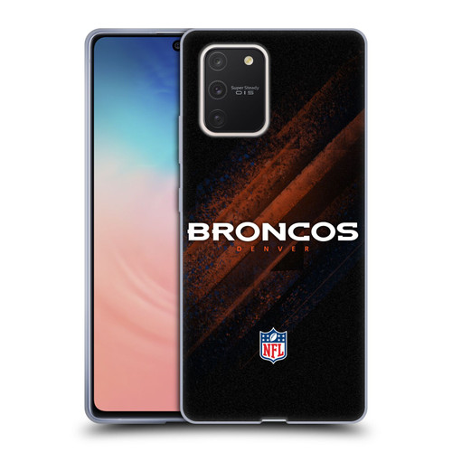 NFL Denver Broncos Logo Blur Soft Gel Case for Samsung Galaxy S10 Lite