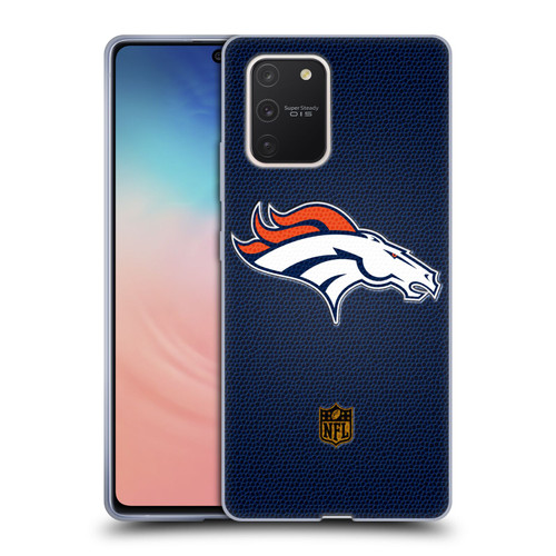 NFL Denver Broncos Logo Football Soft Gel Case for Samsung Galaxy S10 Lite
