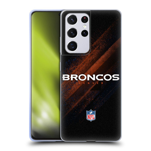 NFL Denver Broncos Logo Blur Soft Gel Case for Samsung Galaxy S21 Ultra 5G