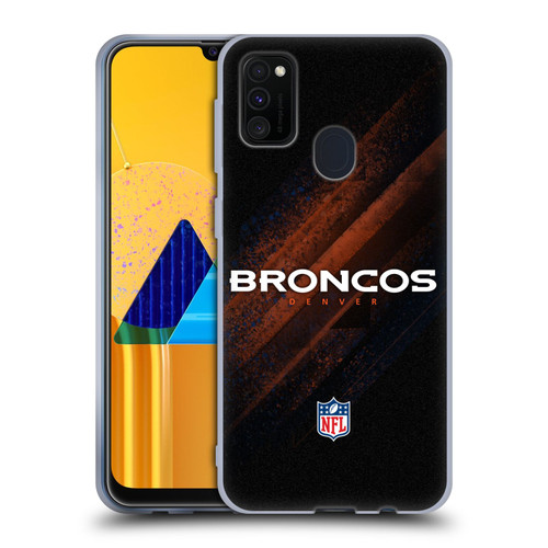 NFL Denver Broncos Logo Blur Soft Gel Case for Samsung Galaxy M30s (2019)/M21 (2020)