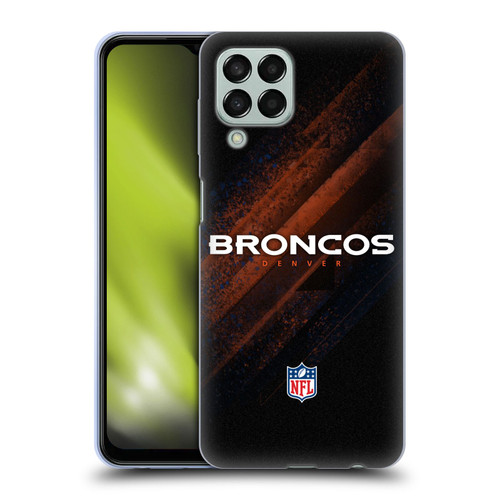 NFL Denver Broncos Logo Blur Soft Gel Case for Samsung Galaxy M33 (2022)