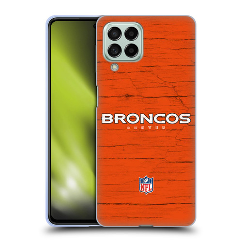 NFL Denver Broncos Logo Distressed Look Soft Gel Case for Samsung Galaxy M53 (2022)