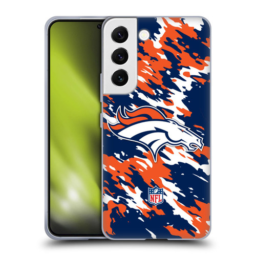 NFL Denver Broncos Logo Camou Soft Gel Case for Samsung Galaxy S22 5G
