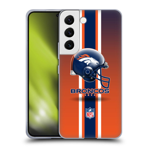 NFL Denver Broncos Logo Helmet Soft Gel Case for Samsung Galaxy S22 5G