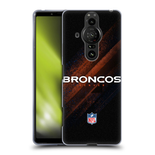 NFL Denver Broncos Logo Blur Soft Gel Case for Sony Xperia Pro-I