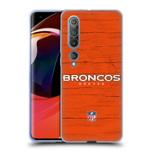 NFL Denver Broncos Logo Distressed Look Soft Gel Case for Xiaomi Mi 10 5G / Mi 10 Pro 5G