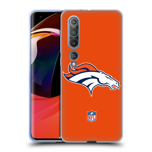 NFL Denver Broncos Logo Plain Soft Gel Case for Xiaomi Mi 10 5G / Mi 10 Pro 5G