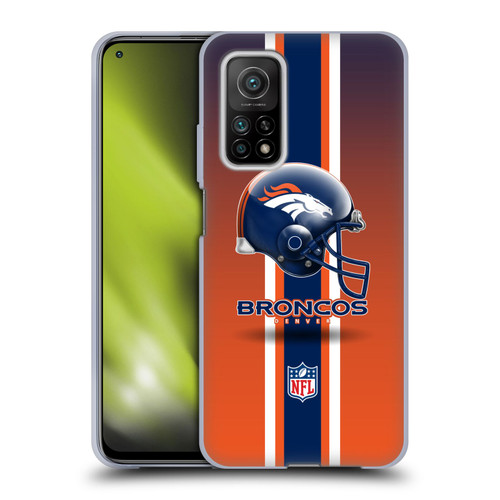 NFL Denver Broncos Logo Helmet Soft Gel Case for Xiaomi Mi 10T 5G