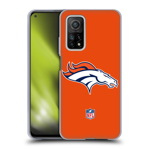 NFL Denver Broncos Logo Plain Soft Gel Case for Xiaomi Mi 10T 5G