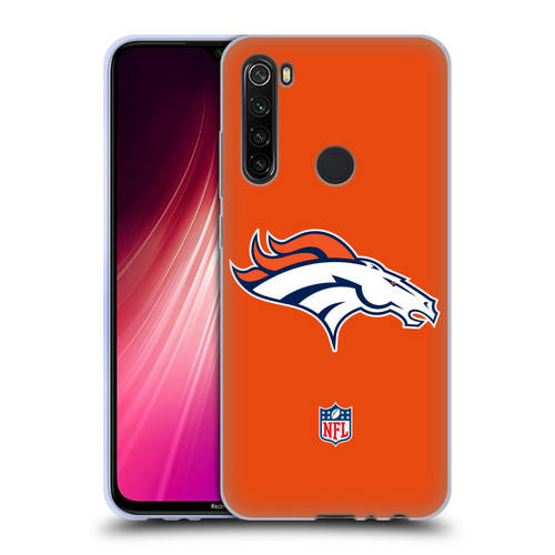 NFL Denver Broncos Logo Plain Soft Gel Case for Xiaomi Redmi Note 8T