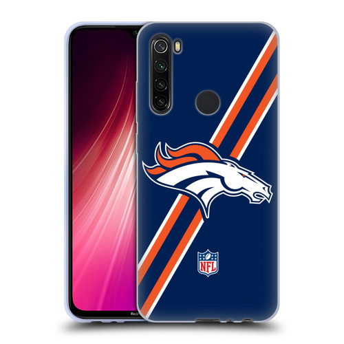 NFL Denver Broncos Logo Stripes Soft Gel Case for Xiaomi Redmi Note 8T