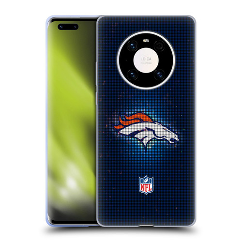 NFL Denver Broncos Artwork LED Soft Gel Case for Huawei Mate 40 Pro 5G