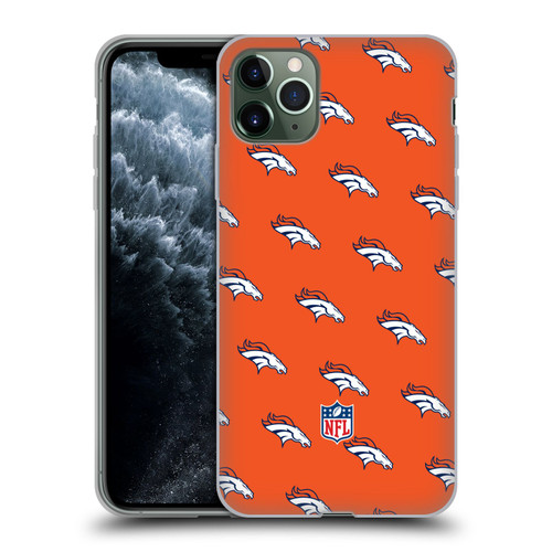 NFL Denver Broncos Artwork Patterns Soft Gel Case for Apple iPhone 11 Pro Max