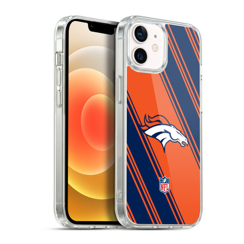 NFL Denver Broncos Artwork Stripes Soft Gel Case for Apple iPhone 12 / iPhone 12 Pro & MagSafe