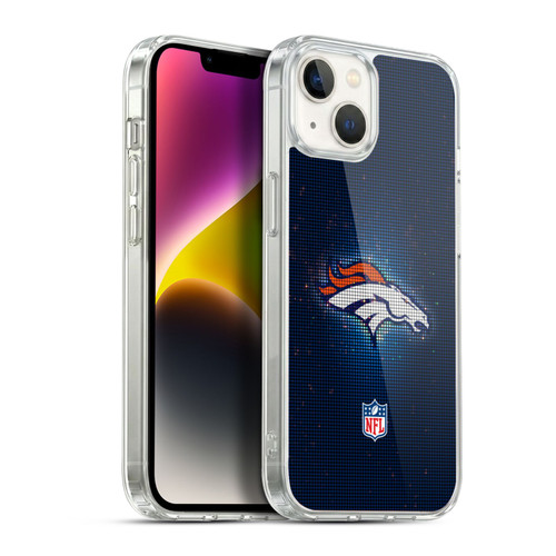 NFL Denver Broncos Artwork LED Soft Gel Case for Apple iPhone 14 Plus