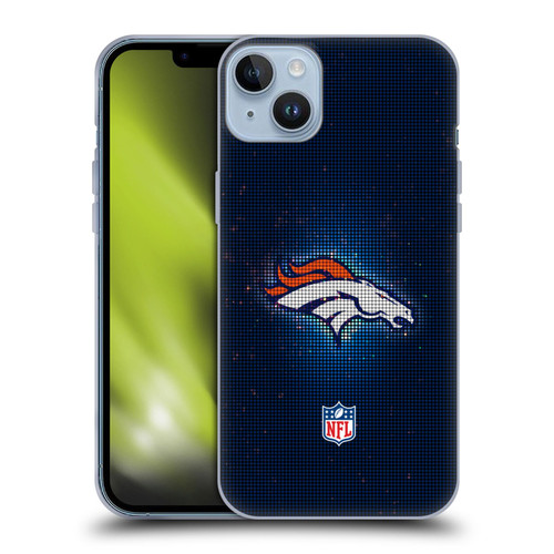 NFL Denver Broncos Artwork LED Soft Gel Case for Apple iPhone 14 Plus
