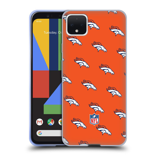 NFL Denver Broncos Artwork Patterns Soft Gel Case for Google Pixel 4 XL