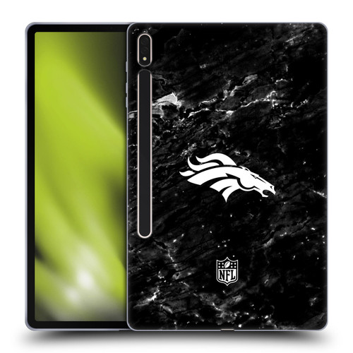 NFL Denver Broncos Artwork Marble Soft Gel Case for Samsung Galaxy Tab S8 Plus