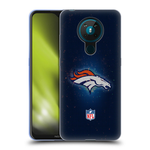 NFL Denver Broncos Artwork LED Soft Gel Case for Nokia 5.3