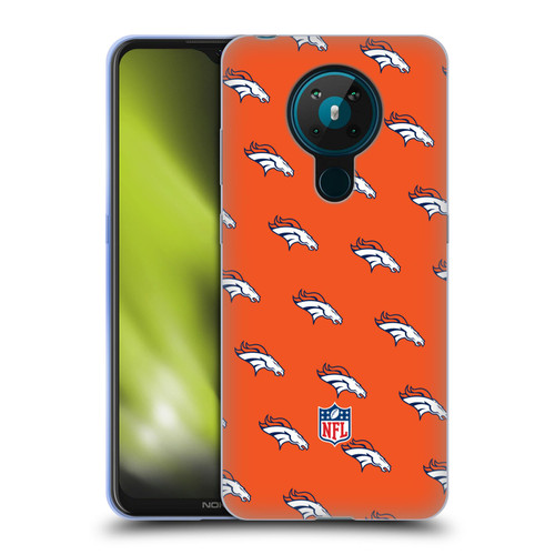 NFL Denver Broncos Artwork Patterns Soft Gel Case for Nokia 5.3