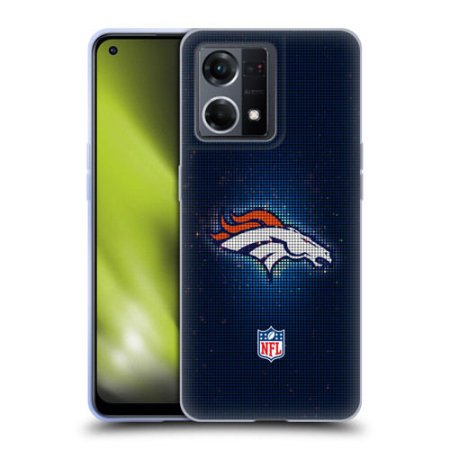 NFL Denver Broncos Artwork LED Soft Gel Case for OPPO Reno8 4G