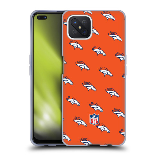 NFL Denver Broncos Artwork Patterns Soft Gel Case for OPPO Reno4 Z 5G
