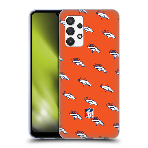 NFL Denver Broncos Artwork Patterns Soft Gel Case for Samsung Galaxy A32 (2021)